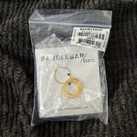 NWT Baublebar 18k gold ring set size 5 - Picture 2 of 5